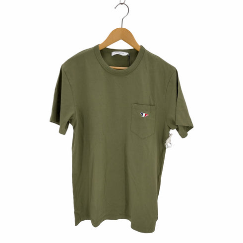 メゾンキツネ MAISON KITSUNE メゾンキツネ TRICOLOR FOX PATCH CLASSIC POCKET TEE-SHIRT メンズ JPN:S