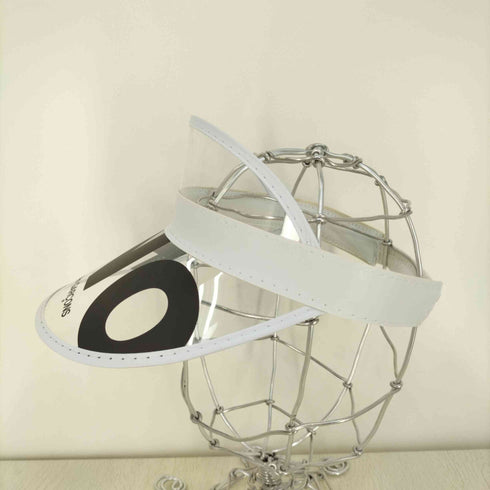 コムデギャルソン COMME des GARCONS FNOプリント クリアサンバイザー レディース