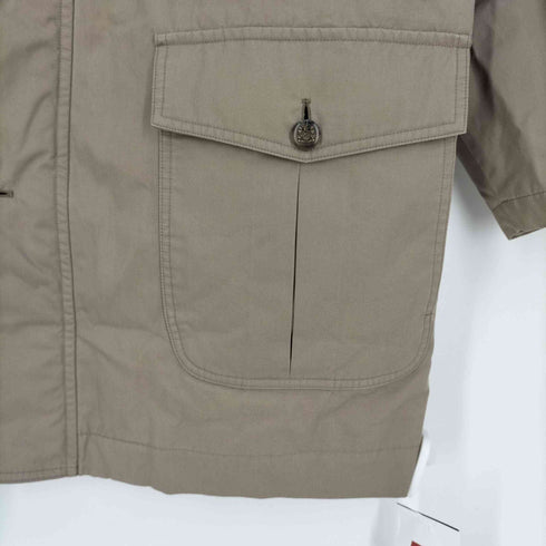 アクアスキュータム AQUASCUTUM チェックライナー付き 裏地チェック ミリタリー中綿ジャケット メンズ import:S
