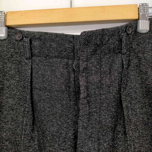 コムデギャルソンオム COMME des GARCONS HOMME 80S AD表記無 ツィード2タックウールスラックス メンズ JPN:L