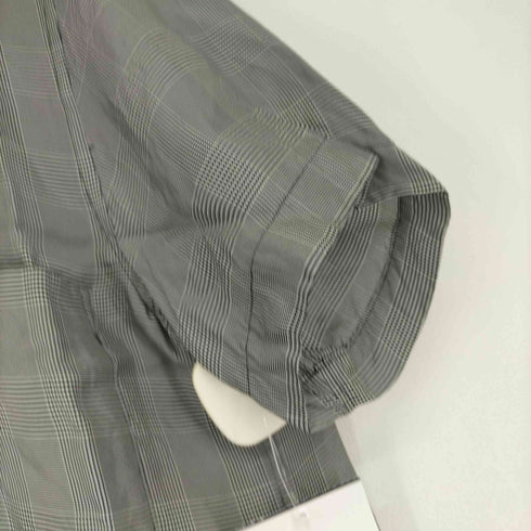 ブラックコムデギャルソン BLACK COMME des GARCONS AD2021 チェック柄半袖シャツ レディース JPN:XS