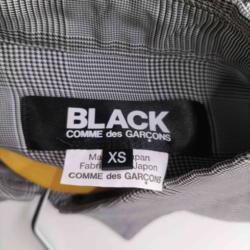 ブラックコムデギャルソン BLACK COMME des GARCONS AD2021 チェック柄半袖シャツ レディース JPN:XS