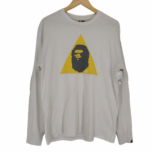 アベイシングエイプ BAPE by A BATHING APE フロントプリントL/S TEE メンズ JPN:L
