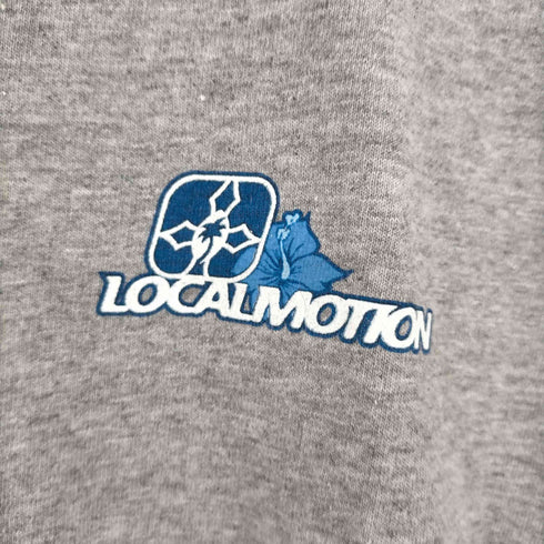 ローカルモーション local motion 90-00s 両面ラバーロゴプリント霜降りTシャツ HAWAII メンズ import:M