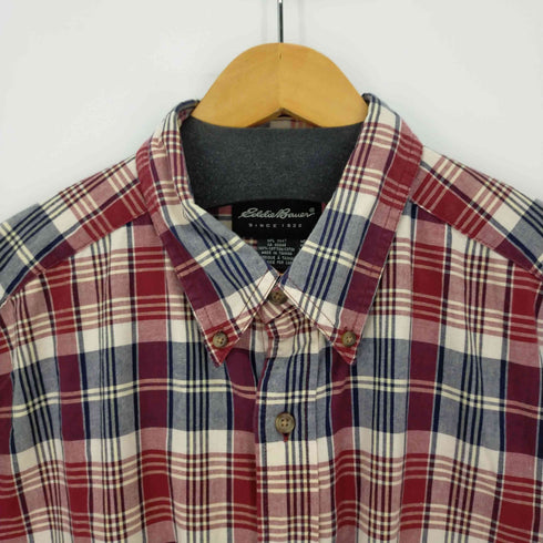 エディーバウアー Eddie Bauer BD チェック S/S シャツ メンズ import:XL
