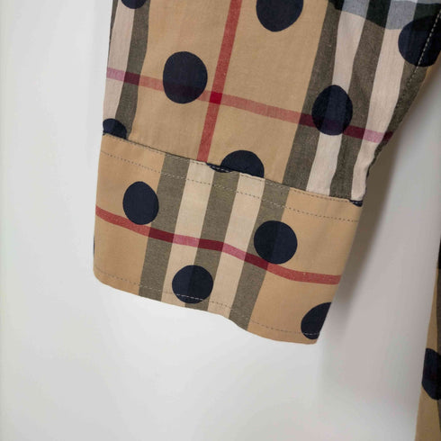 バーバリーロンドン BURBERRY LONDON ポルカドットチェック シャツ メンズ JPN:M