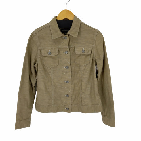 エディーバウアー Eddie Bauer リネンコットントラッカージャケット レディース PL