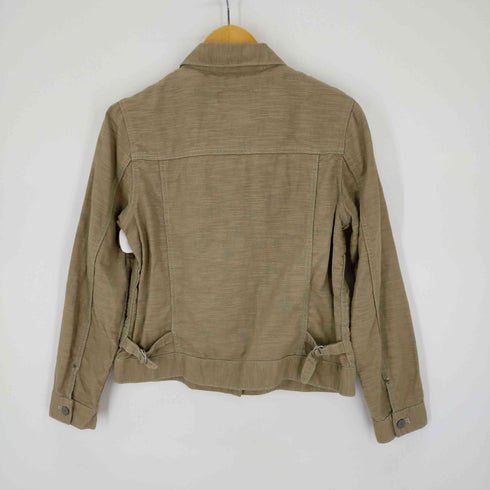 エディーバウアー Eddie Bauer リネンコットントラッカージャケット レディース PL