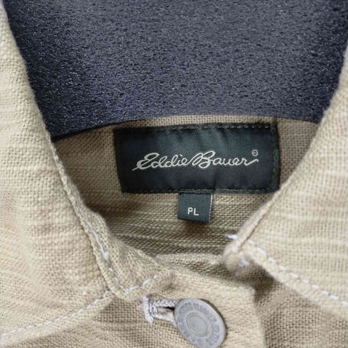 エディーバウアー Eddie Bauer リネンコットントラッカージャケット レディース PL