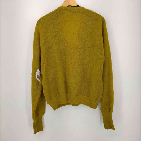 60S~70S ストライプアクリルカーディガン シェルボタン メンズ import:L