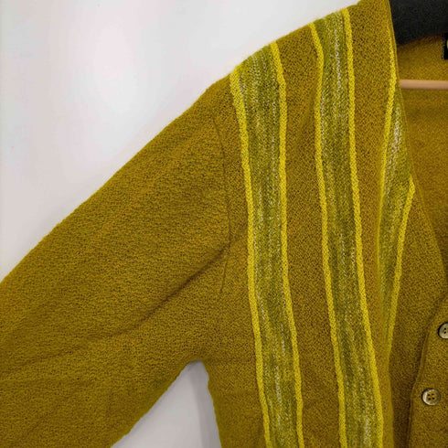60S~70S ストライプアクリルカーディガン シェルボタン メンズ import:L