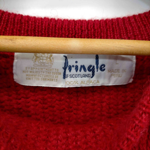 プリングル Pringle MADE IN PERU 80S 100%アルパカニット メンズ import:L