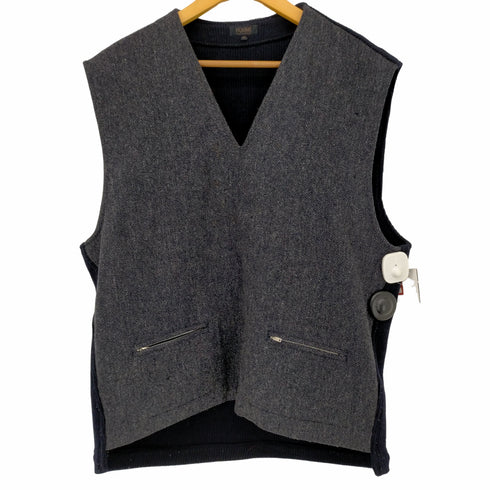 コムデギャルソンオム COMME des GARCONS HOMME 80S デカオム リブ切替ニットベスト メンズ JPN:M