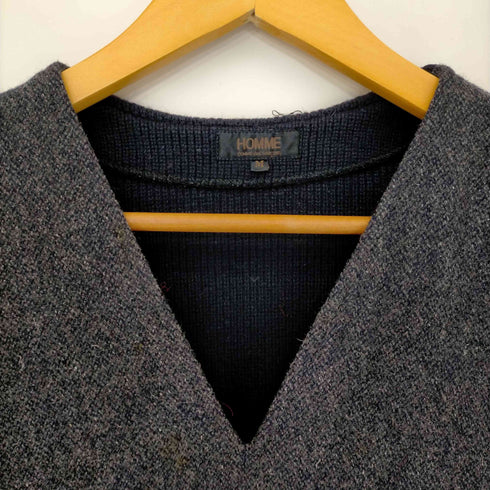 コムデギャルソンオム COMME des GARCONS HOMME 80S デカオム リブ切替ニットベスト メンズ JPN:M