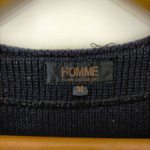 コムデギャルソンオム COMME des GARCONS HOMME 80S デカオム リブ切替ニットベスト メンズ JPN:M
