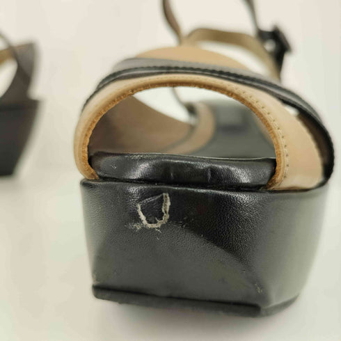 マルニ MARNI サンダル ストラップ レザー ウェッジソール レディース JPN:24