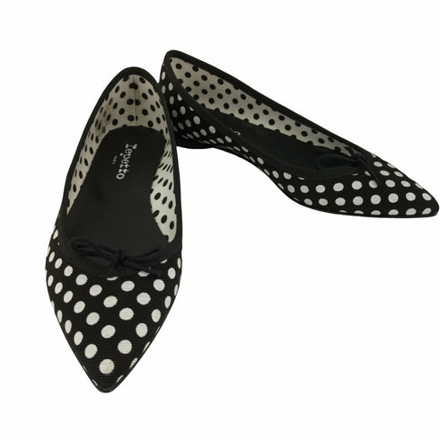 レペット repetto バレエシューズ ポインテッドトゥ ドット 水玉 フラット レディース JPN:23