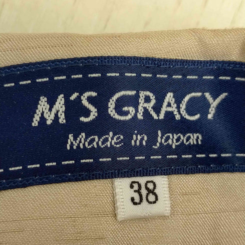 エムズグレイシー MS GRACY フラワーモチーフ ニットスカート レディース 38