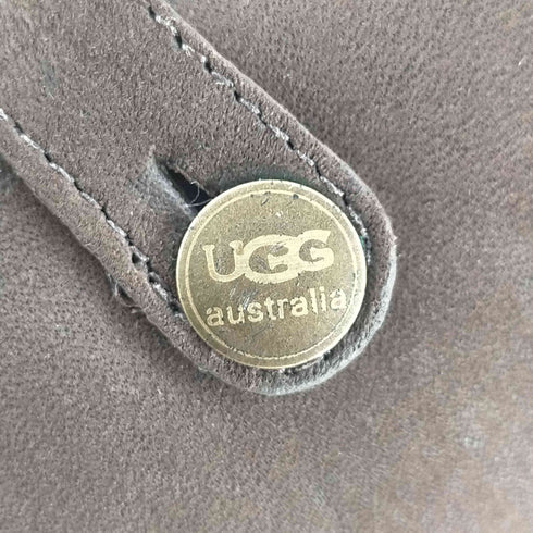アグオーストラリア UGG Australia リアネ LYNNEA ショートボアブーツ ムートン ウッドヒール ベルト スエード レディース US7