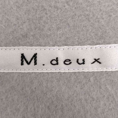 フルギ m.deux フォックスファーポケット ノーカラー コート レディース