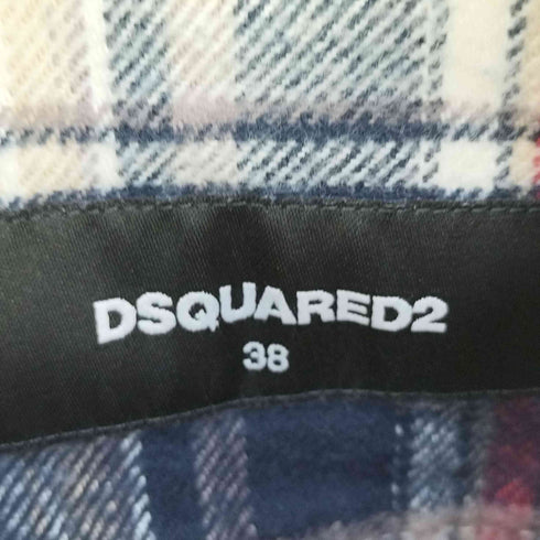 ディースクエアード DSQUARED2 イタリア製 フランネルチェックシャツ メンズ 38