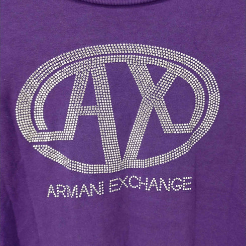 アルマーニエクスチェンジ ARMANI EXCHANGE ラインストーン Tシャツ Y2K レディース import:M