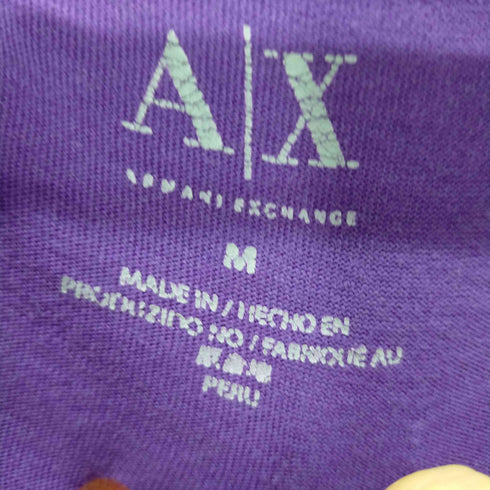 アルマーニエクスチェンジ ARMANI EXCHANGE ラインストーン Tシャツ Y2K レディース import:M