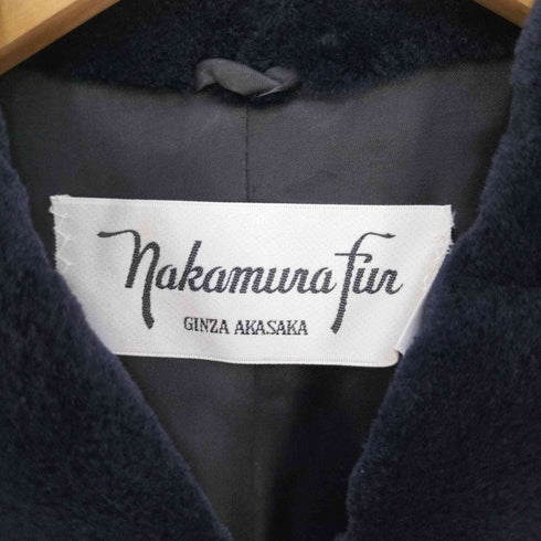 サガミンク SAGA MINK ×nakamura Fur 金ボタン ショールカラー ミンクファーステンカラーコート レディース FREE
