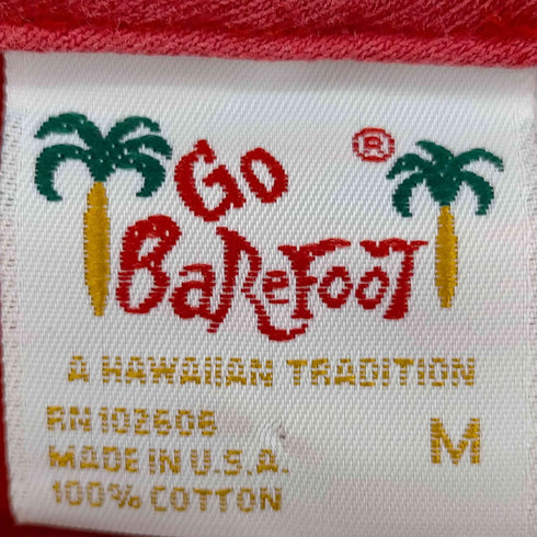ゴーベアフット GO BareFoot 90s USA製 ハワイアン フラガール ロングスリーブシャツ 長袖 メンズ import:M