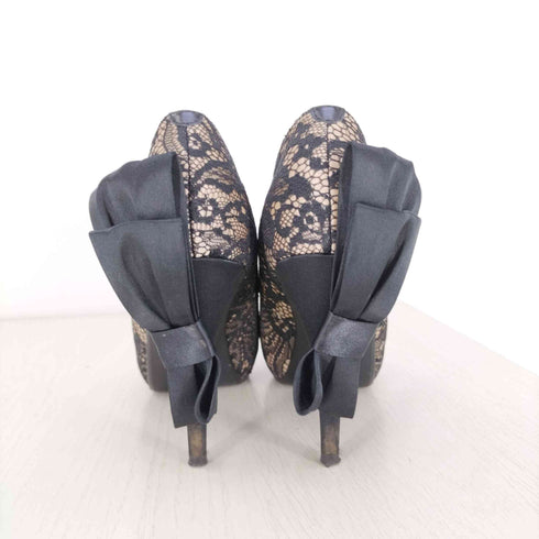 ダイアナ DIANA オープントゥ レース ヒールパンプス レディース JPN:24