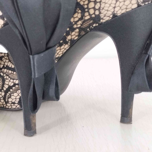 ダイアナ DIANA オープントゥ レース ヒールパンプス レディース JPN:24