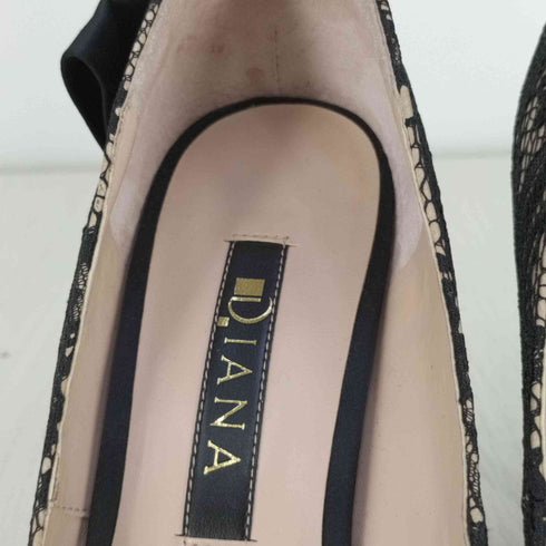 ダイアナ DIANA オープントゥ レース ヒールパンプス レディース JPN:24