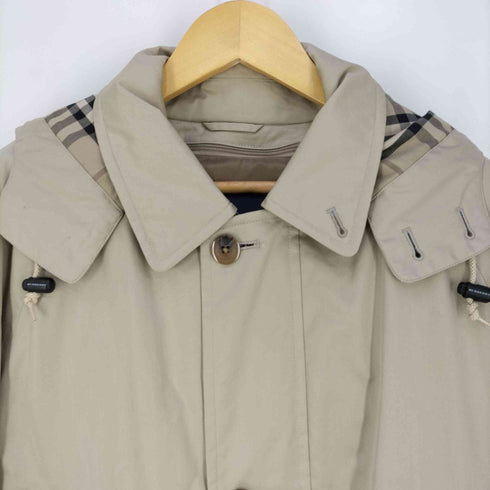 バーバリーロンドン BURBERRY LONDON 裏地ノバチェックライナー付き フーデッド中綿コート メンズ import:L