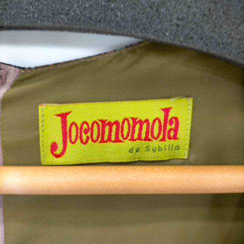 Jocomomola de Sybilla リーフプリントフレアワンピース 半袖 ひざ丈 レディース JPN:40