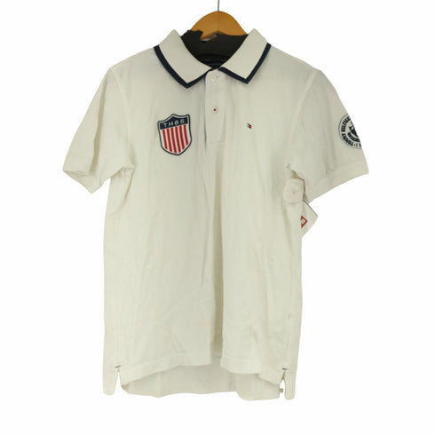 トミーヒルフィガー TOMMY HILFIGER ワッペン半袖ポロシャツ メンズ JPN:S