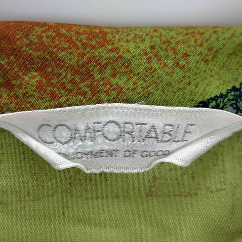 comfortable 総柄 オープンカラーシャツ レディース