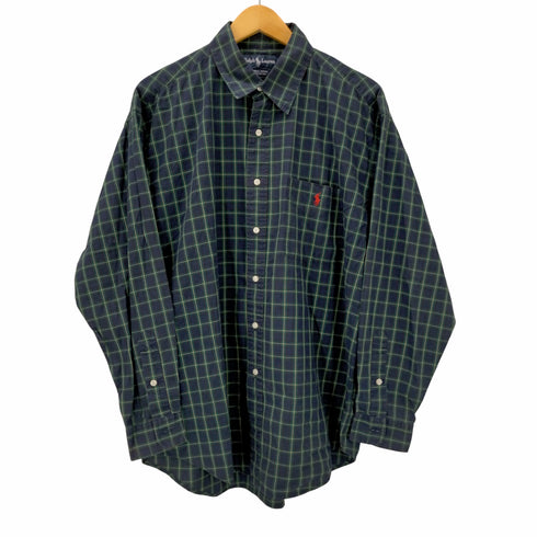 ラルフローレン RALPH LAUREN LOWELL SPORT タータンチェック長袖シャツ メンズ import:M