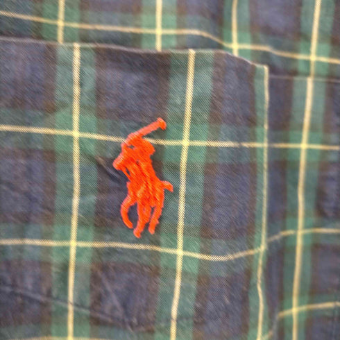 ラルフローレン RALPH LAUREN LOWELL SPORT タータンチェック長袖シャツ メンズ import:M
