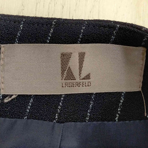 カールラガーフェルド KARLLAGERFELD タイトスカート ひざ丈 ストライプ ウール レディース JPN:40