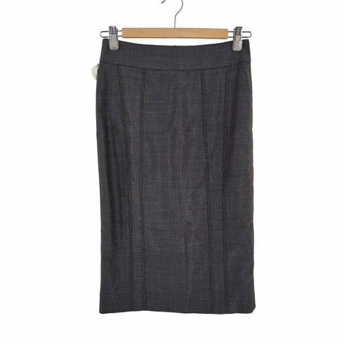アルマーニコレツィオーニ ARMANI COLLEZIONI タイトスカート ひざ丈 バックスリット シルク混 絹混 レディース EUR:38