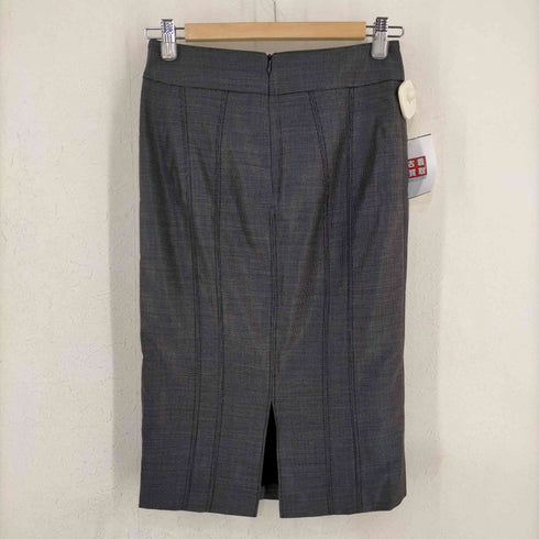 アルマーニコレツィオーニ ARMANI COLLEZIONI タイトスカート ひざ丈 バックスリット シルク混 絹混 レディース EUR:38