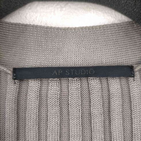 エーピーストゥディオ AP STUDIO 18SS シルクコットンリブカーディガン ロング レディース