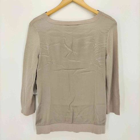 ヒューゴボス HUGO BOSS ニット カットソー 長袖 Uネック ニットソー レディース import:S