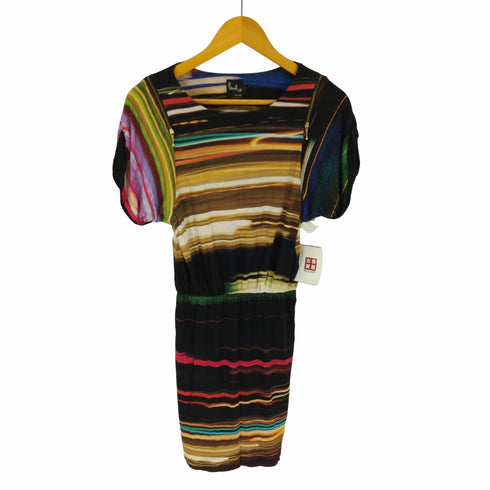 ポールスミスプラス Paul+ Paul Smith 総柄 ミディ タイトワンピース レディース import:M
