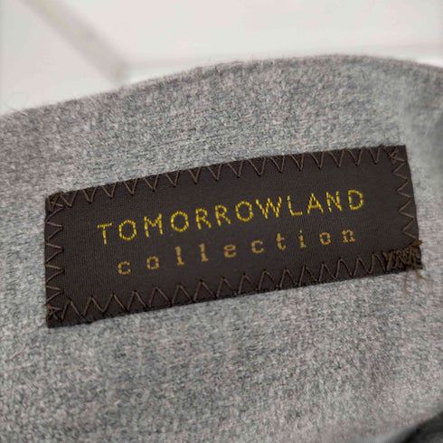 トゥモローランドコレクション TOMORROWLAND collection ベルト付ウールフレアスカート ミモレ丈 ロング タック レディース JPN:36