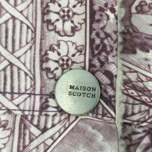 スコッチアンドソーダ SCOTCH&SODA MAISON SCOTCH 裏地ボア 総柄ジャケット レディース import:S