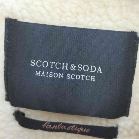 スコッチアンドソーダ SCOTCH&SODA MAISON SCOTCH 裏地ボア 総柄ジャケット レディース import:S