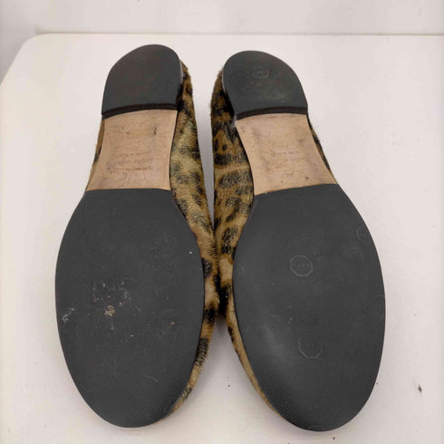 ジュゼッペザノッティデザイン GIUSEPPE ZANOTTI DESIGN パンプス ハラコ レオパード バレエシューズ レディース JPN:23.5