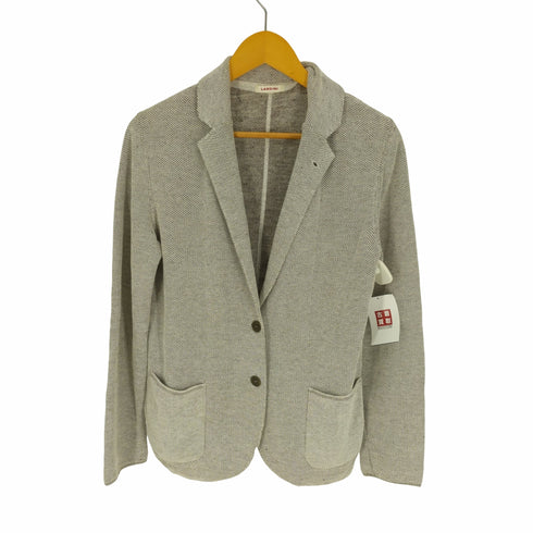 ラルディー二 LARDINI リネン混2Bニットジャケット メンズ US:40