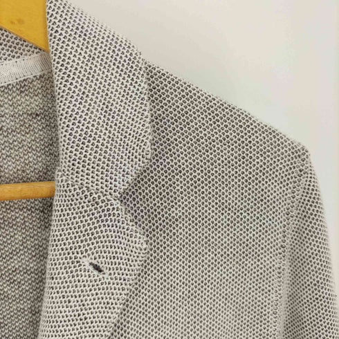 ラルディー二 LARDINI リネン混2Bニットジャケット メンズ US:40